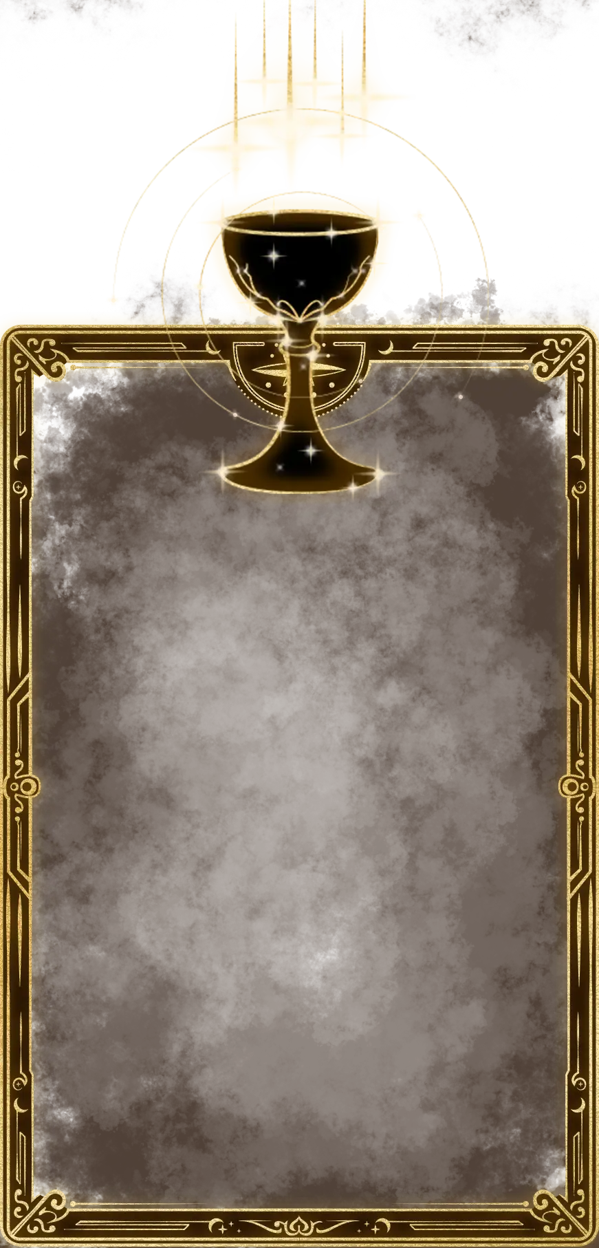 Challace with falling stars tarrot card image